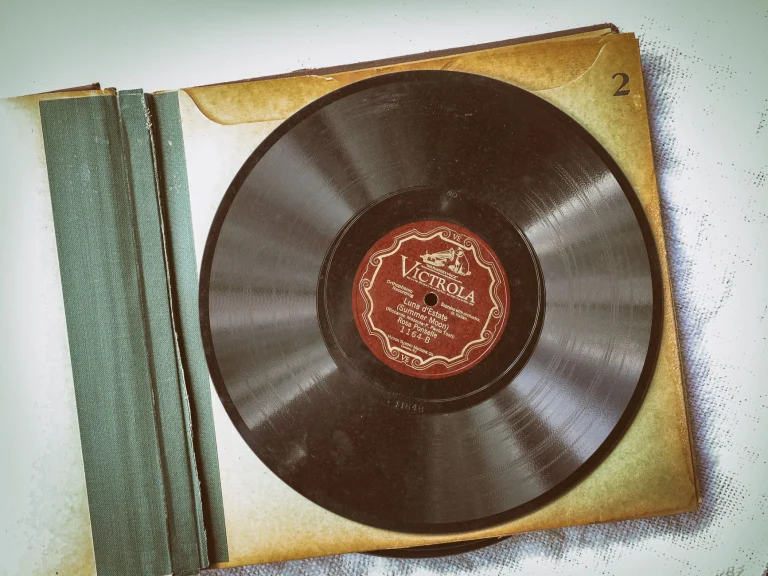 A classic vinyl record in a retro sleeve evokes nostalgia and vintage music vibes — an editorial image for "What's Going On: The Story and Legacy of Marvin Gaye's Album."